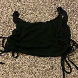 black shein crop top